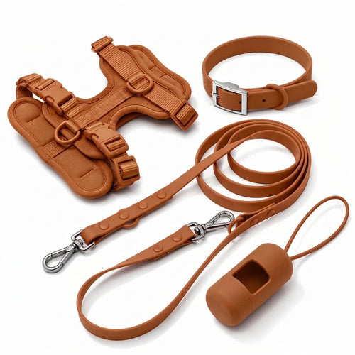 Complete Corgi-wandelset - tuig, halsband, riem en poepzakjeshouder
